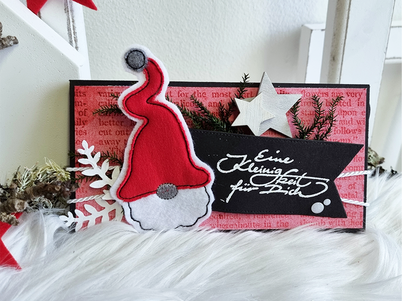 Skandinavische Weihnachten God Jul Set - doodle Stickdatei